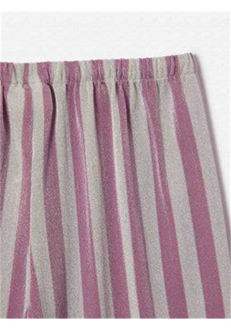 Pantalone in lurex SAINT BARTH | AML0003 AMALIA JR00377L LUREX STRIP SILVER21